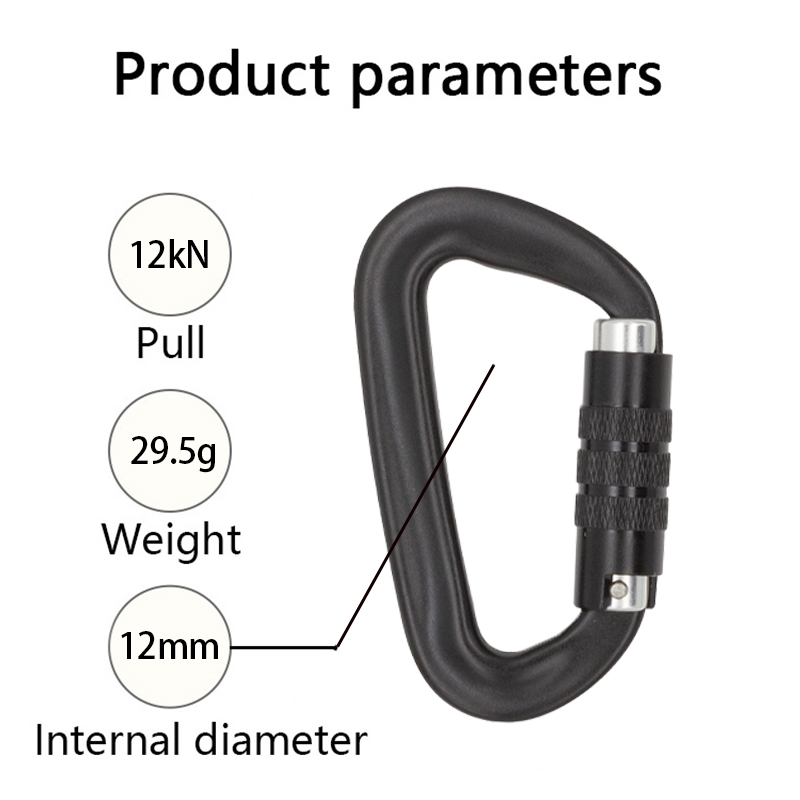 12kN Aluminum carabiner JS-A1301TN - Ninghai Jinsong Stamping Co., Ltd.